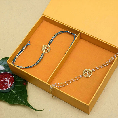 ZARIIN Tree of Life Rakhi & Lumba Bracelet Box