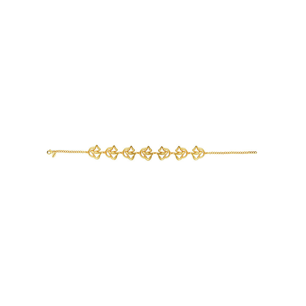 ZARIIN 22k Gold Plated Back to Nature Choker Necklace