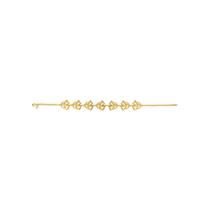 ZARIIN 22k Gold Plated Back to Nature Choker Necklace