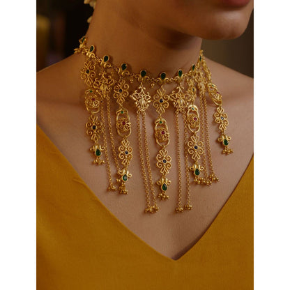 ZARIIN Dancing Drapes Statement Necklace