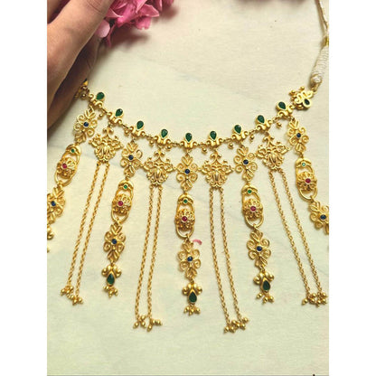 ZARIIN Dancing Drapes Statement Necklace