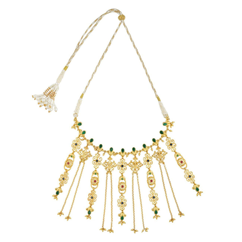 ZARIIN Dancing Drapes Statement Necklace