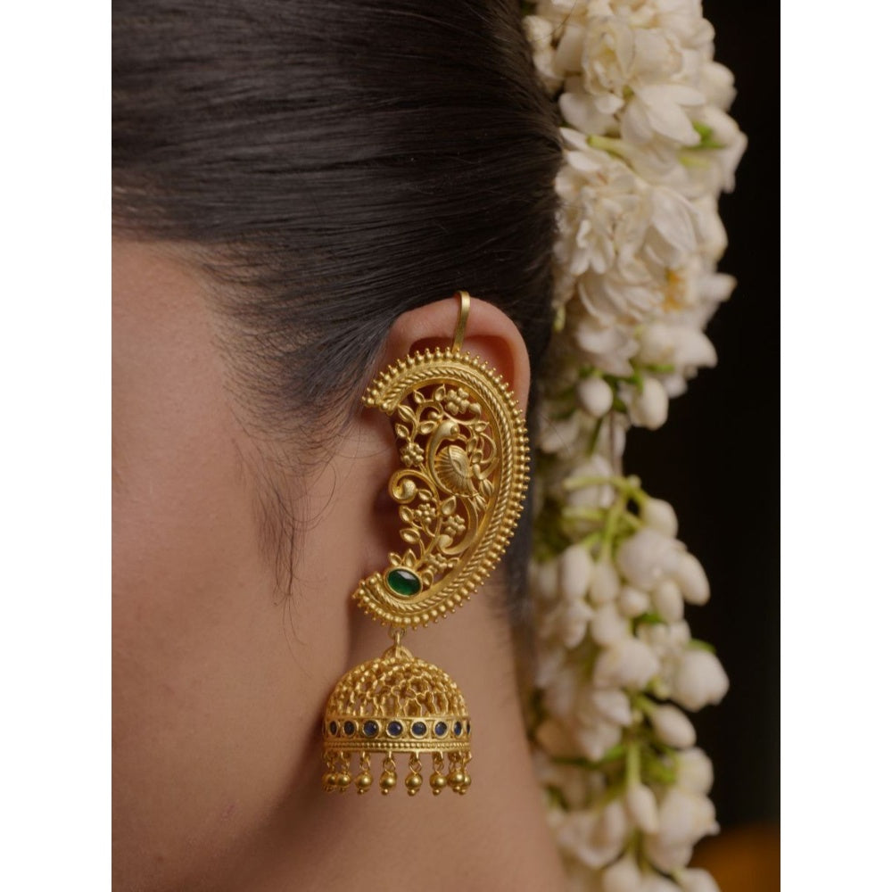 ZARIIN Opulent Heritage Jhumkas with Ear Cuff