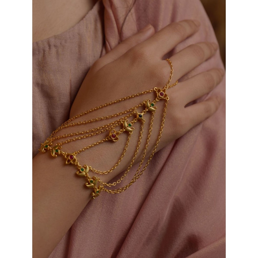 ZARIIN Net of Gold Haath Phool