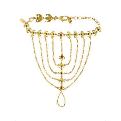 ZARIIN Net of Gold Haath Phool