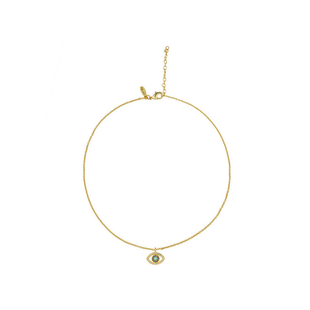 ZARIIN Sparkling Evil Eye Necklace