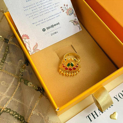 ZARIIN Noor-E-Chaand Statement Ring