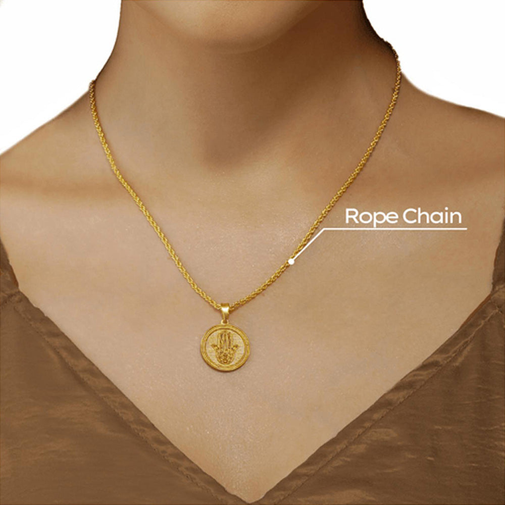 ZARIIN Power Of Belief Coin Necklace - Protection
