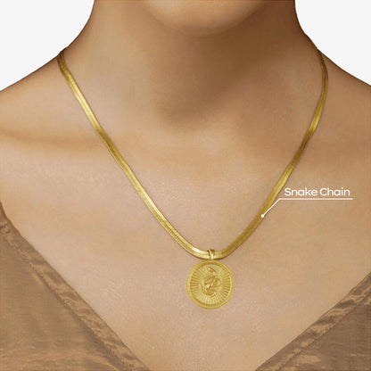 ZARIIN Power Of Belief Coin Necklace - New Beginnings