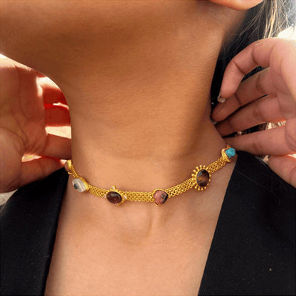 ZARIIN Balancing Act Choker Necklace