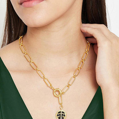 ZARIIN Libra And Air Zodiac Necklaces Giftbox
