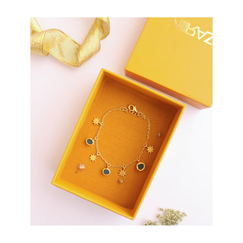 ZARIIN Stars Of Dreams Green Bracelet