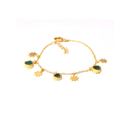 ZARIIN Stars Of Dreams Green Bracelet