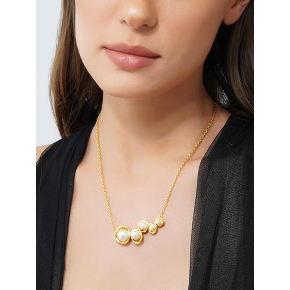ZARIIN Power Pearl Pendant Necklace