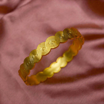 ZARIIN Survivor Gold Plated Bangle