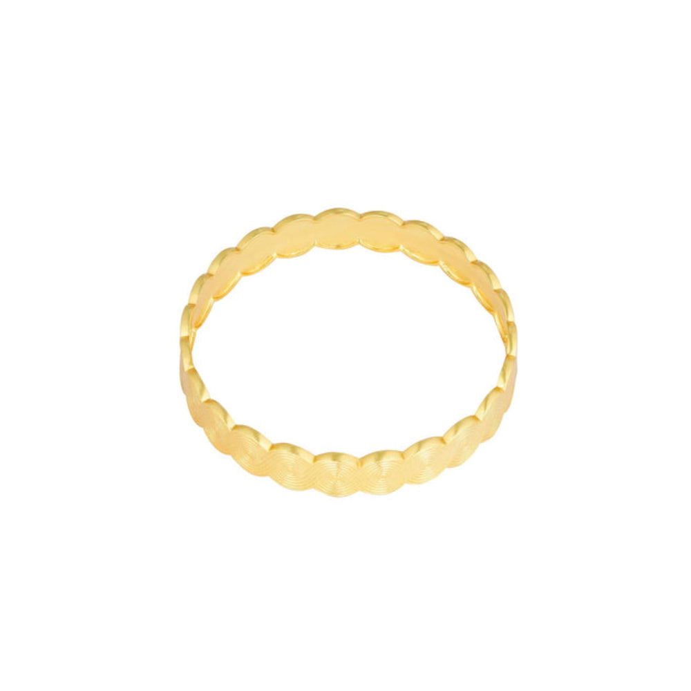 ZARIIN Survivor Gold Plated Bangle