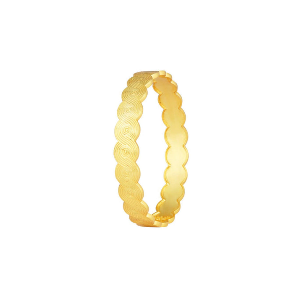 ZARIIN Survivor Gold Plated Bangle