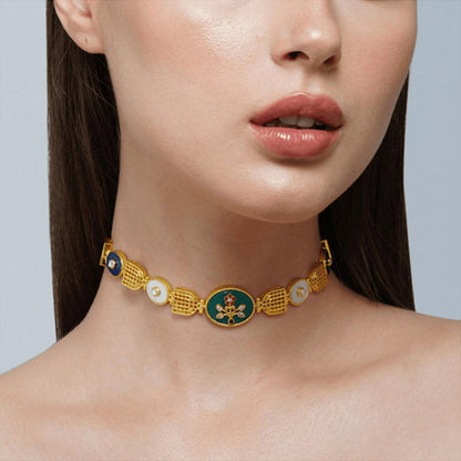 ZARIIN Glory Of Tradition Choker Necklace