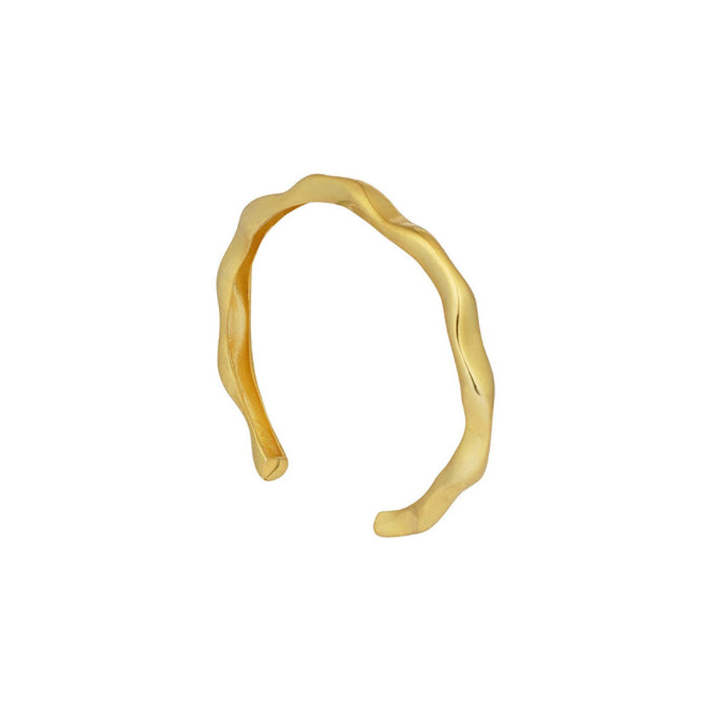 ZARIIN Power In Gold Stacking Bangles - Set Of 2