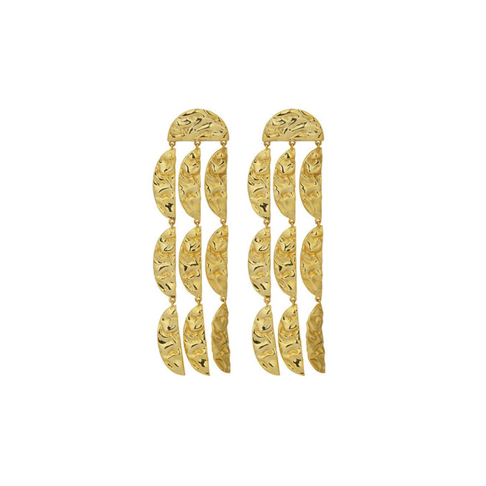 ZARIIN Gold Power Statement Earrings