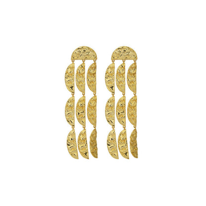 ZARIIN Gold Power Statement Earrings