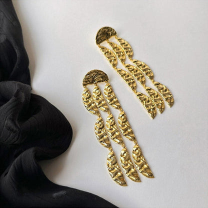 ZARIIN Gold Power Statement Earrings