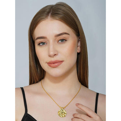 ZARIIN Dot Of Style Medallion Pendant Necklace