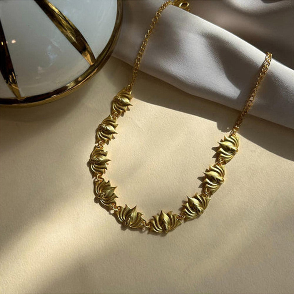 ZARIIN Tranquil Moods Lotus Choker Necklace