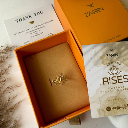 ZARIIN Rise To Shine Lotus Ring