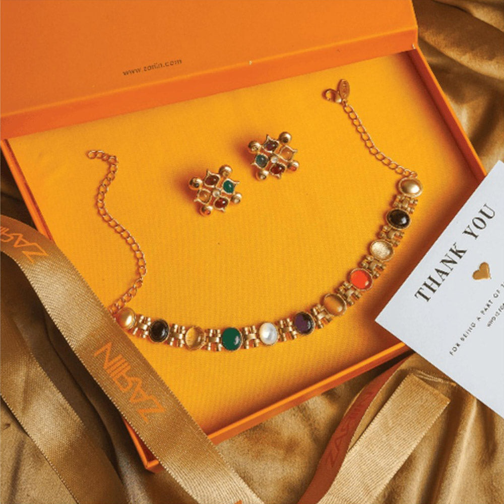 ZARIIN Power Goddess Navratna Gift Box