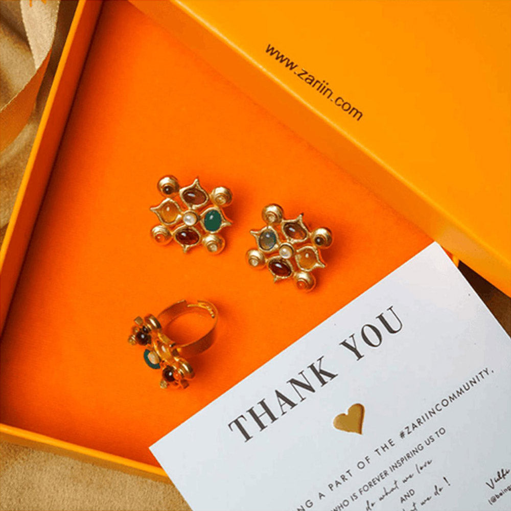 ZARIIN Power Of Nine Navratna Gift Box
