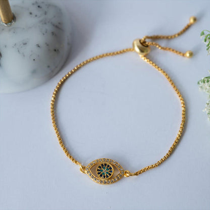 ZARIIN Protection Bracelet Set With Hamsa Hand Bracelet And Evil Eye Bracelet