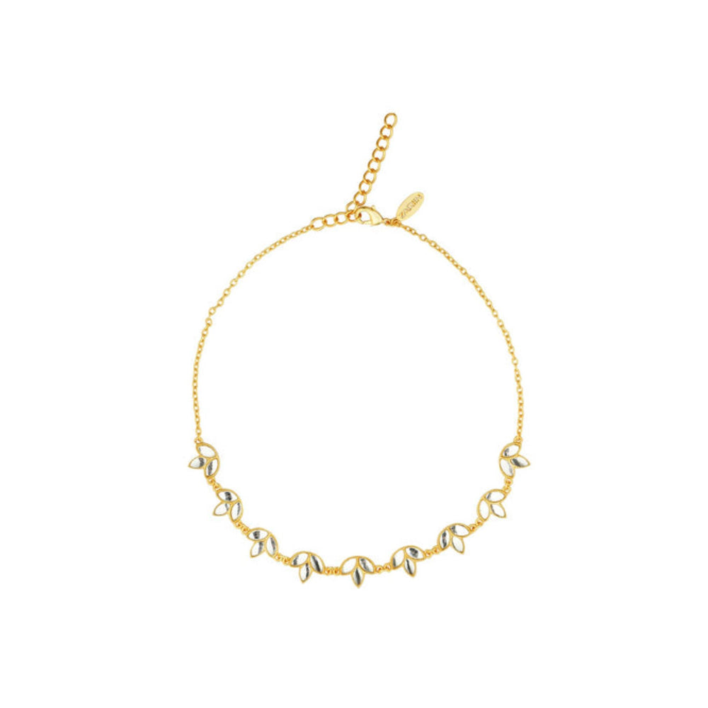 ZARIIN Divine Nectar Set Of Choker Necklace And Stud Earrings