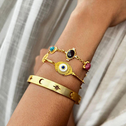 ZARIIN No Bad Vibes Stack (Set Of 3 Bracelets)