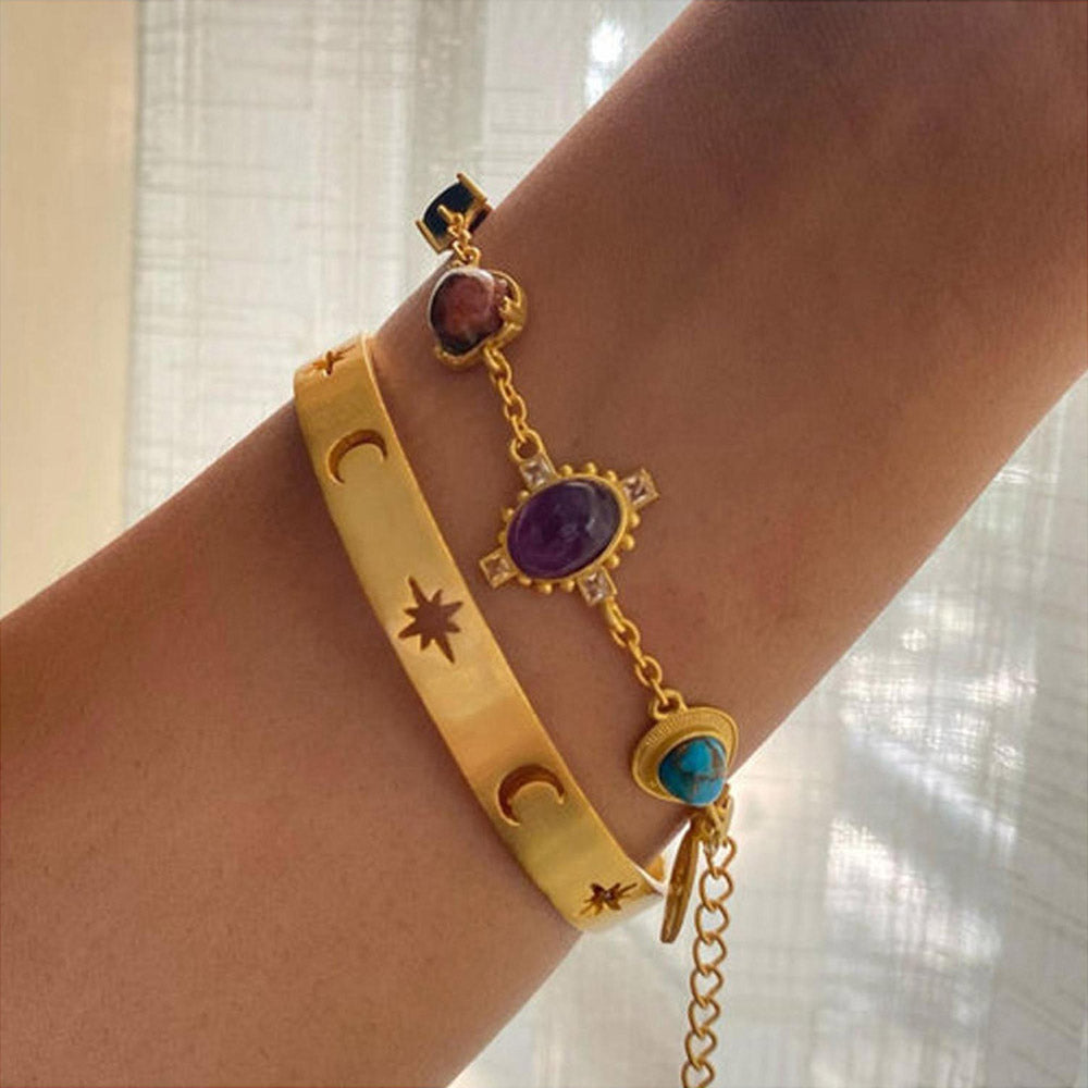 ZARIIN No Bad Vibes Stack (Set Of 3 Bracelets)
