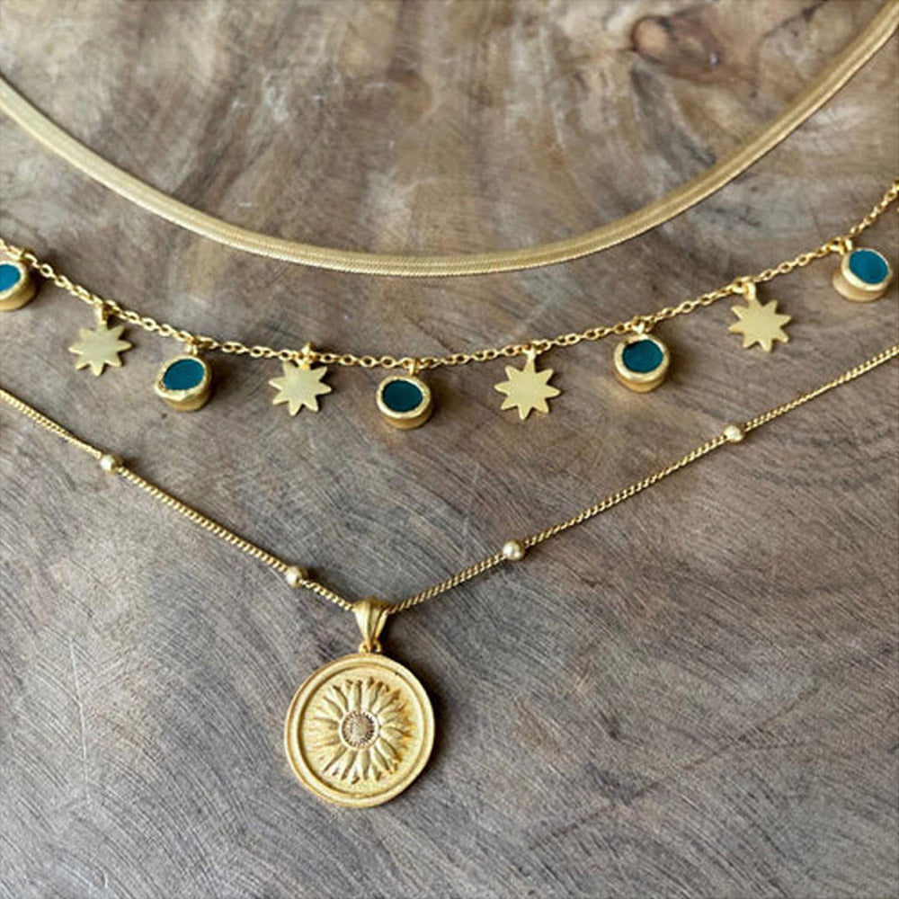 ZARIIN Claim Your Power Layered Necklace Look (Set Of 3 Necklaces )