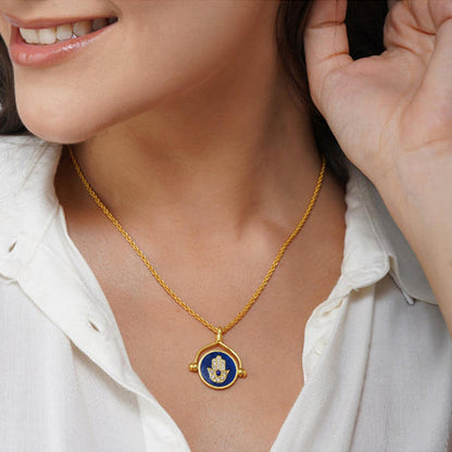 ZARIIN Travel In Style And Protection (Set Of 2 Necklaces)