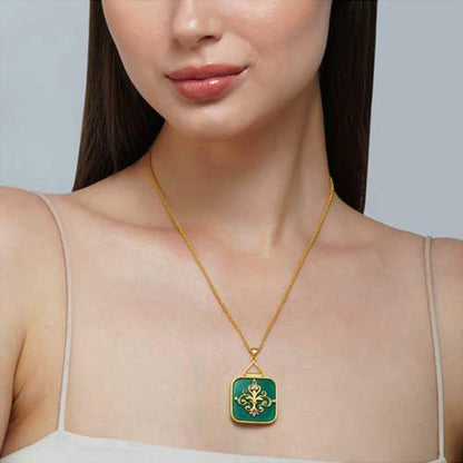 ZARIIN Regal Styled Look (Set Of 3- Necklace , Choker And Earrings)