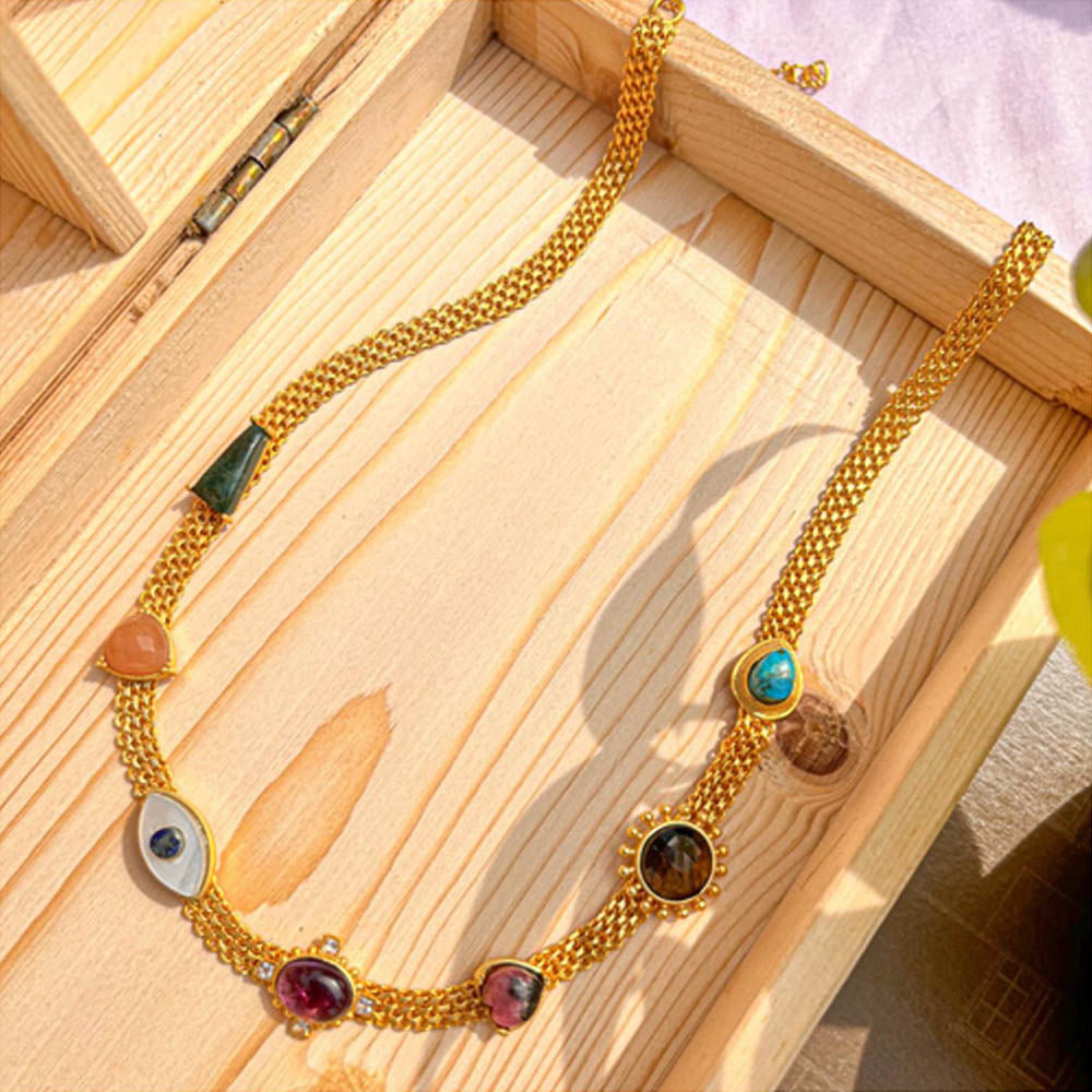 ZARIIN Heal And Shine Layering Necklaces