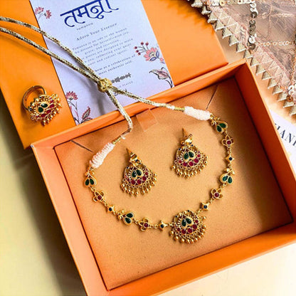 ZARIIN Resham Chaand Gift Set