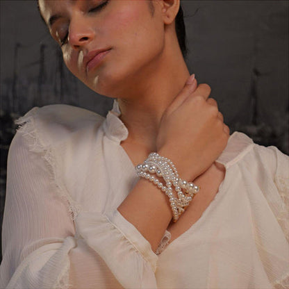 ZARIIN Ropes Of Pearl Bracelet