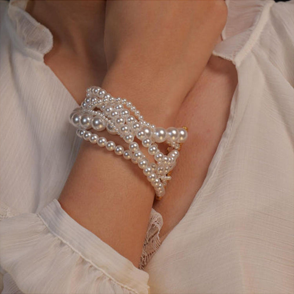 ZARIIN Ropes Of Pearl Bracelet