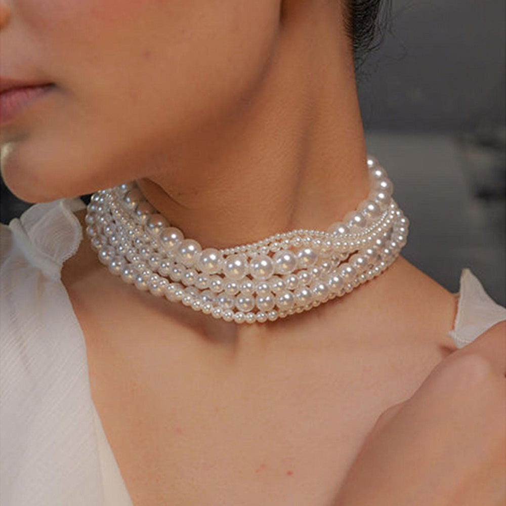 ZARIIN Ropes Of Pearl Necklace