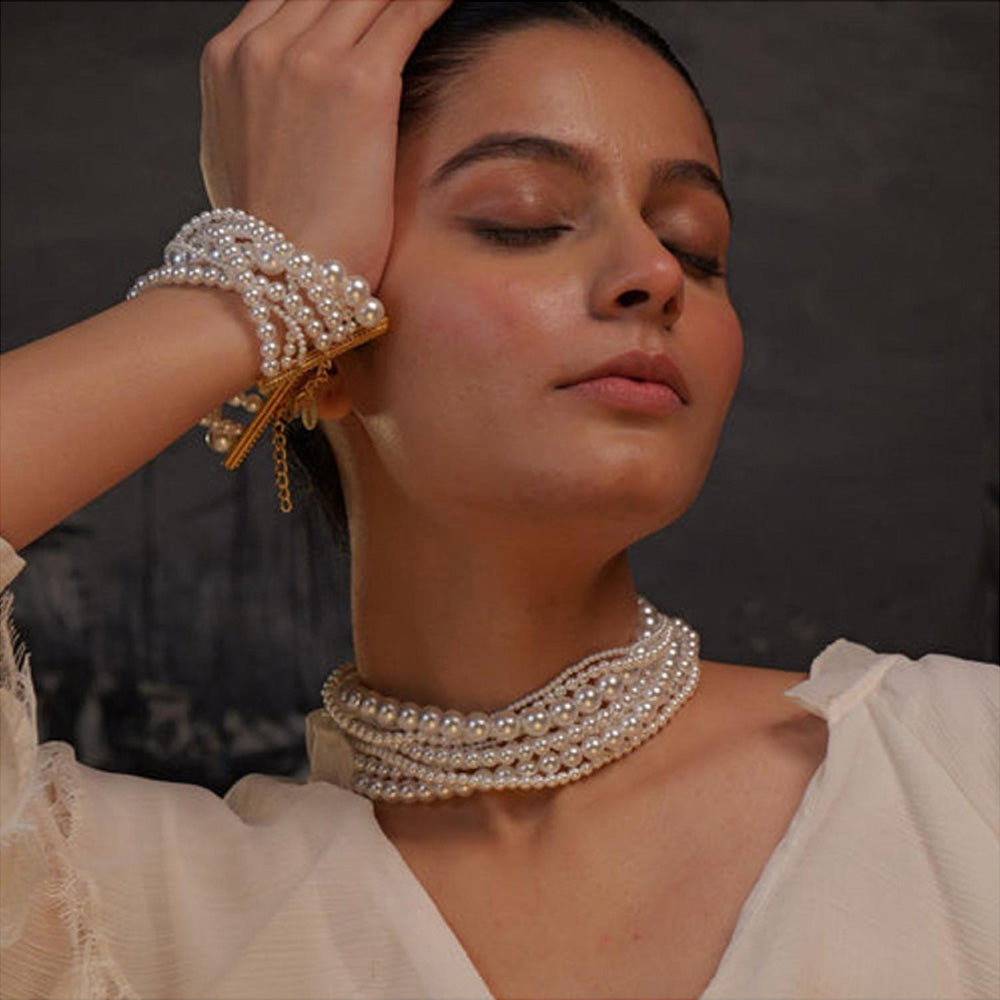 ZARIIN Ropes Of Pearl Necklace