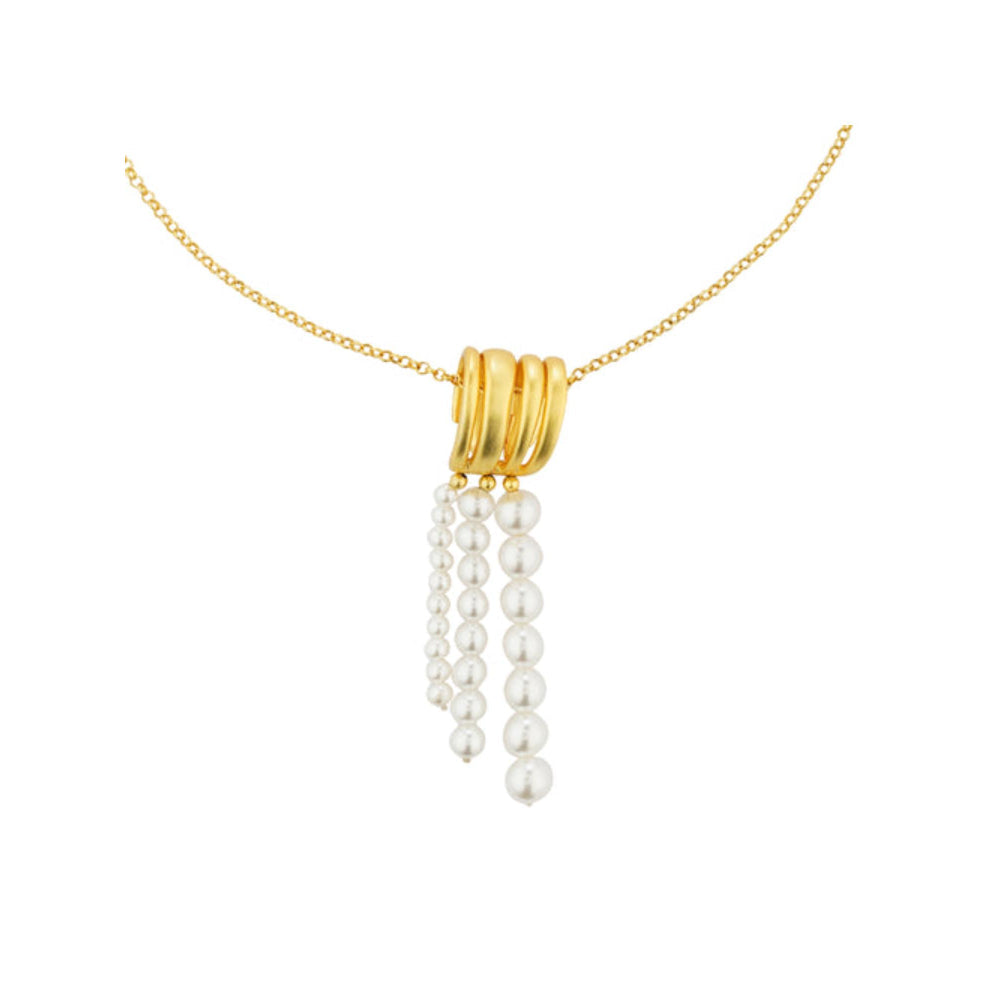 ZARIIN Scent Of The Sea Pearl Pendant Necklace