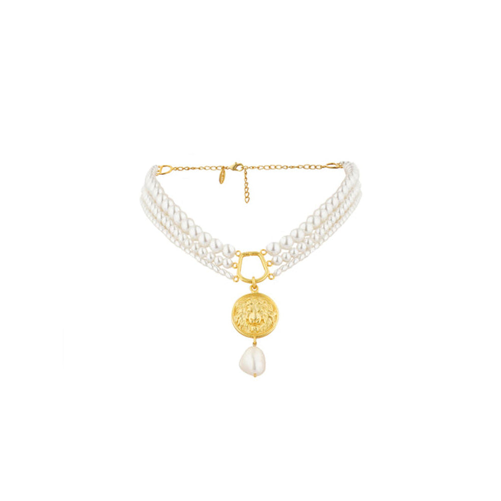 ZARIIN Roaring To Go Pearl Necklace