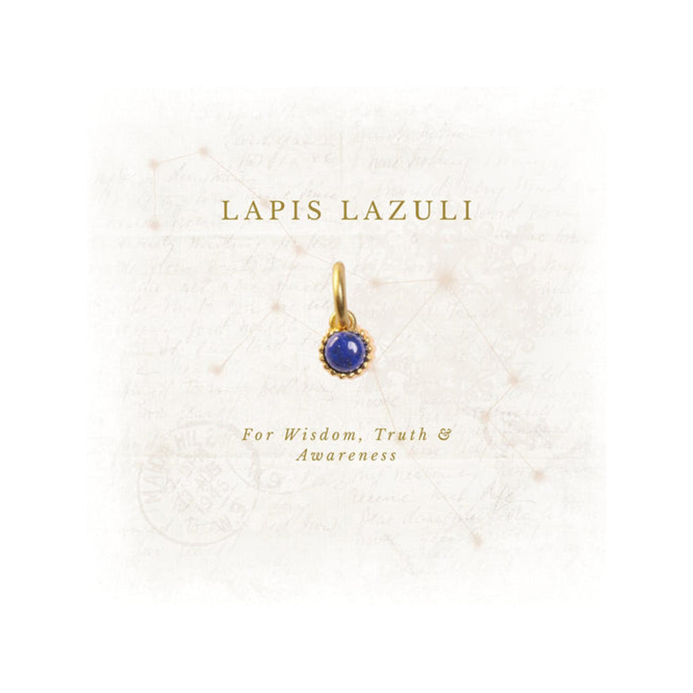 ZARIIN September Birthstone Charm - Lapis Lazuli