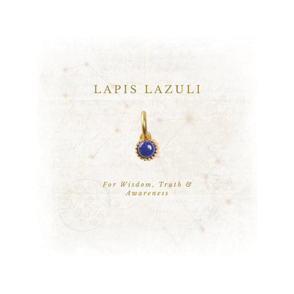 ZARIIN September Birthstone Charm - Lapis Lazuli
