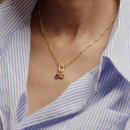 ZARIIN September Birthstone Charm - Lapis Lazuli