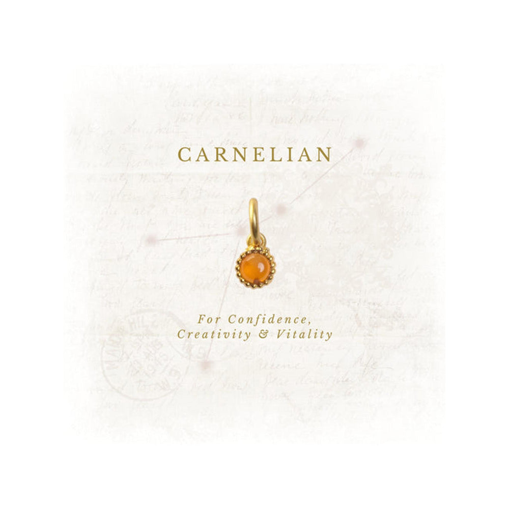 ZARIIN July Birthstone Charm - Carnelian
